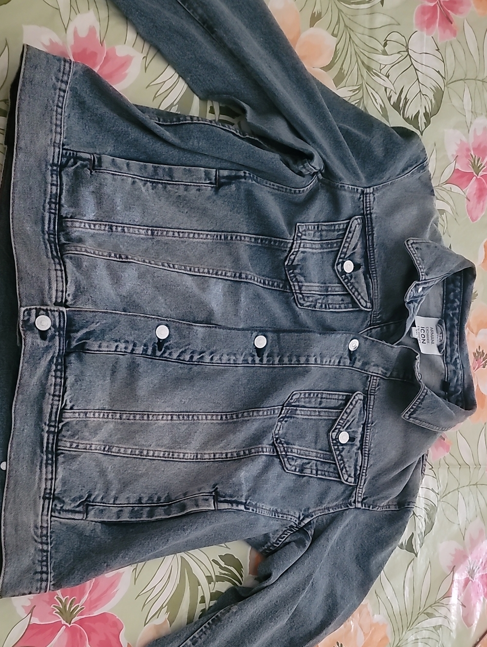 Armani Exchange Blue Denim Jacket